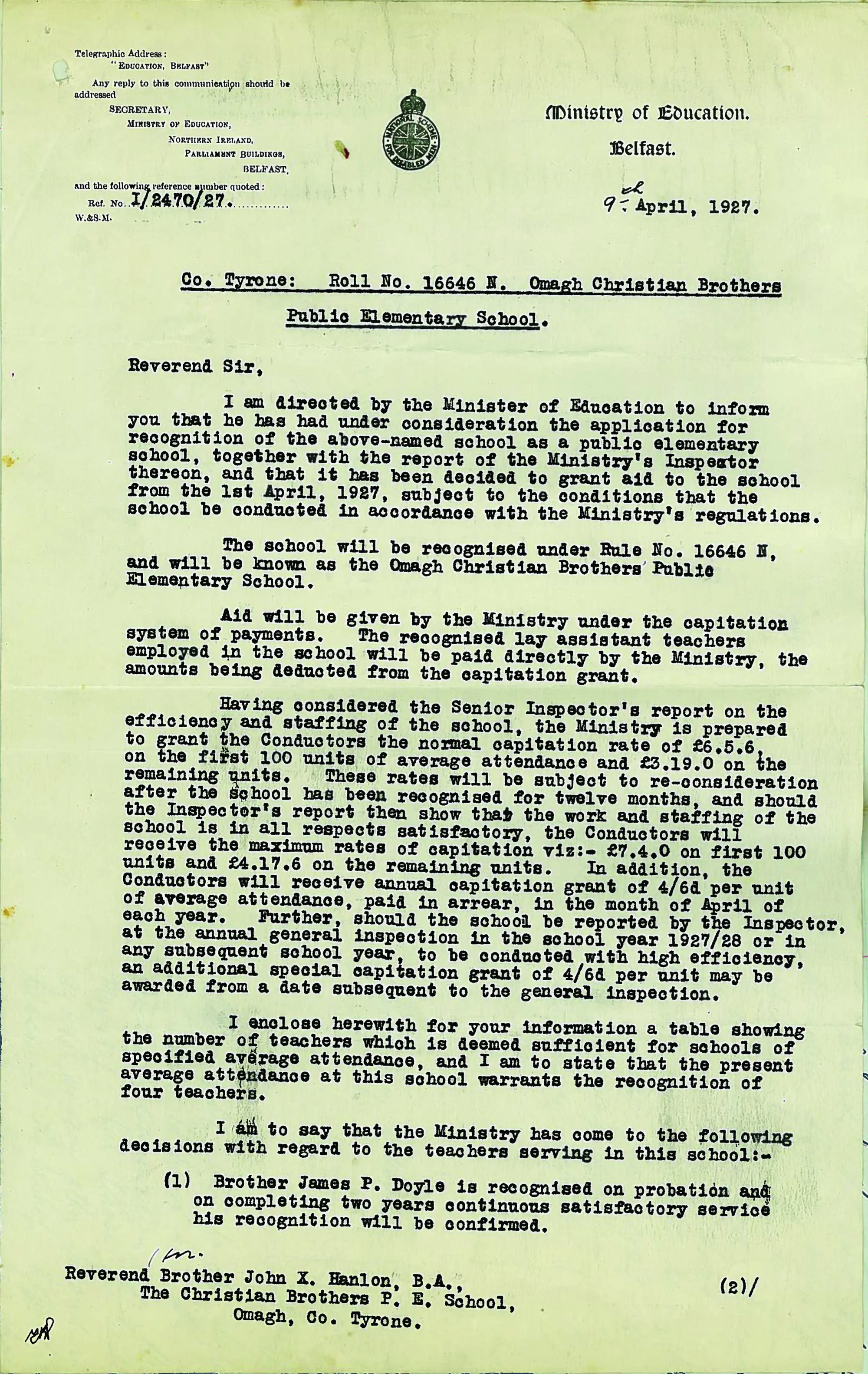 04. Letter from the Minister of Education