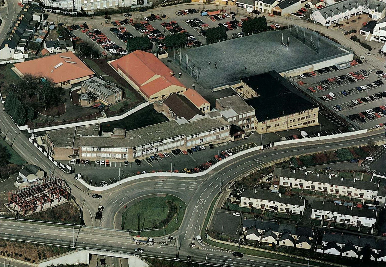 10. 1987 - 1994 arial view of school
